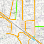 a zoomed out bike map of east palo alto
